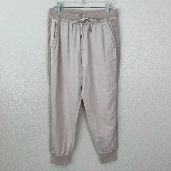 GAP Linen Cotton Blend Jogger Women's Pants, Sz Medium - Picture 1 of 10